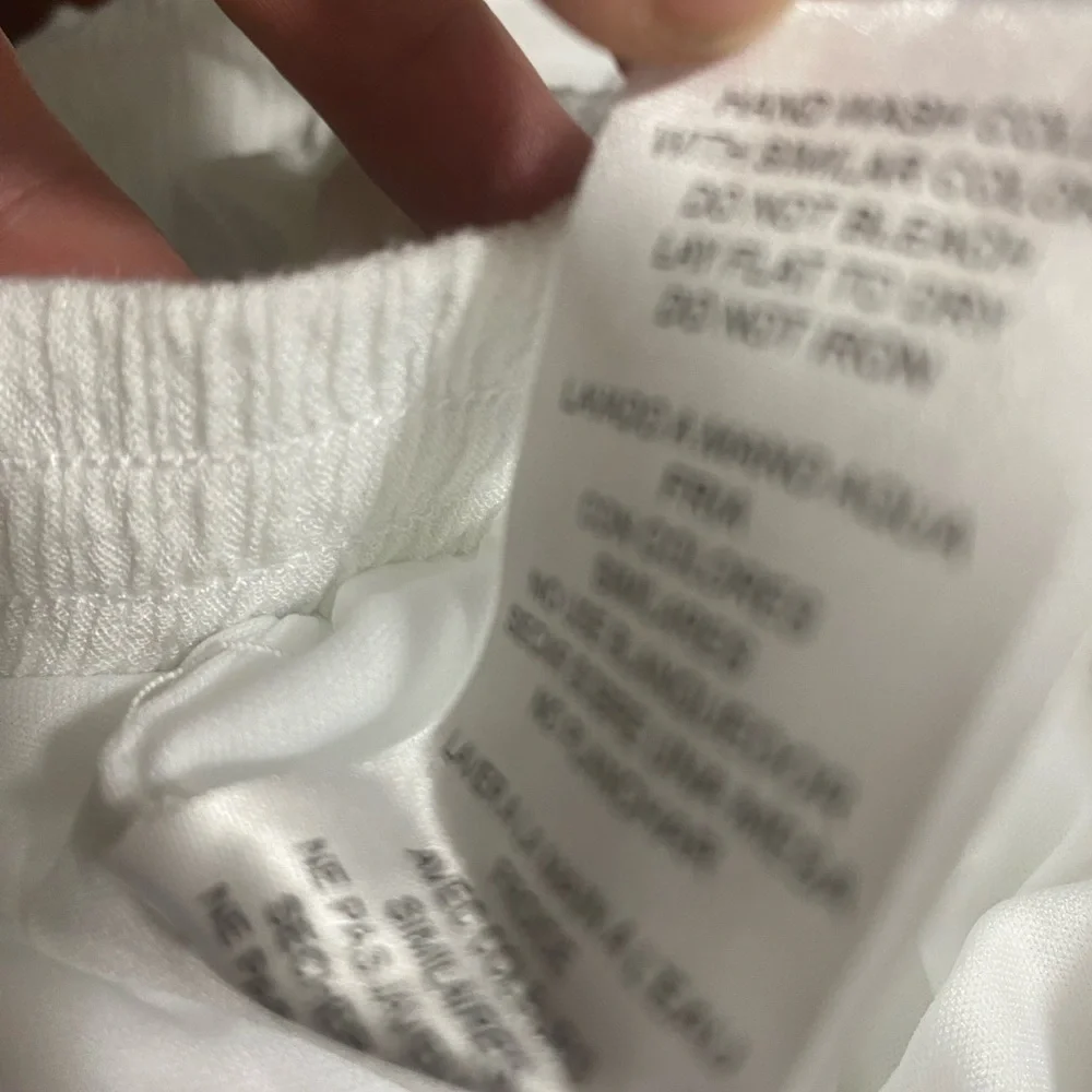 Hailey Lyn Capri Pants Womens Size XL White Fully Lined Boho Tassel Hem Details - Picture 8 of 13